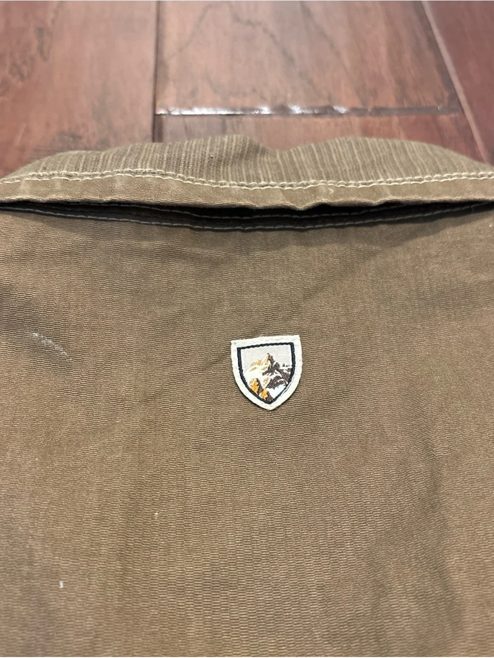 Kuhl Men's Tan Canvas Zip Front Utility Vest